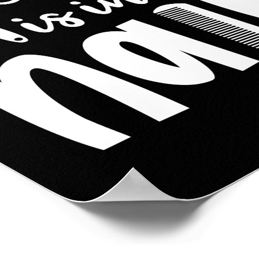 Hair Stylist Hairdresser Love is in Hair Poster (Hoek)