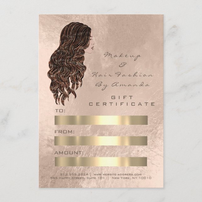 Hair Stylist Hairdresser Mermaid Copper Pearl (Voorkant)
