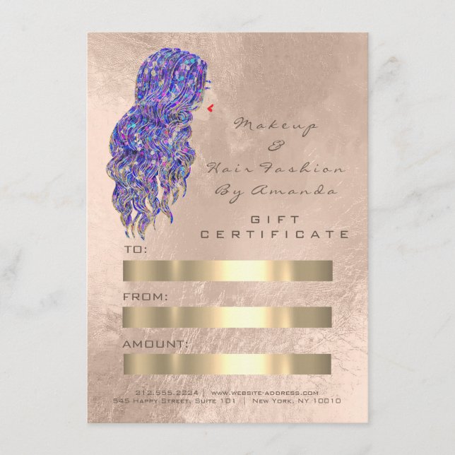 Hair Stylist Hairdresser Mermaid Gold Pearl (Voorkant)