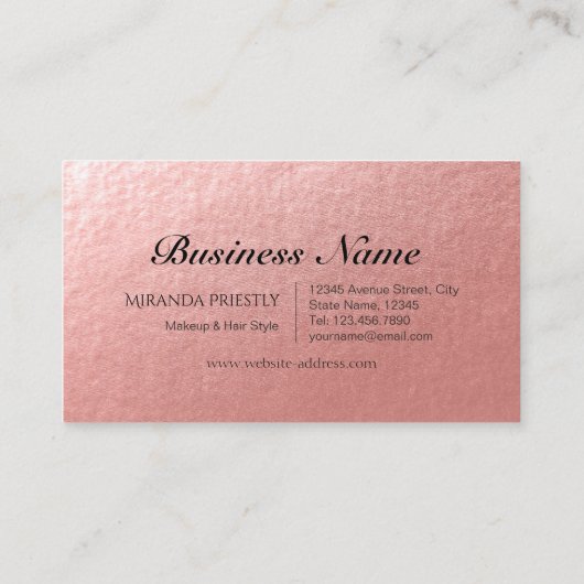 Hair Stylist Hairdresser Roos Gold Scissor Loyalty (Achterkant)