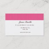 Hair Stylist Hairdresser Salon Pink Elegant Retro Visitekaartje (Achterkant)