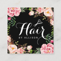 Hair Stylist Hairdresser Scissors Floral Wrapping