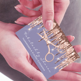 Hair Stylist Hairdresser Scissors Roos Smoky Viole Visitekaartje