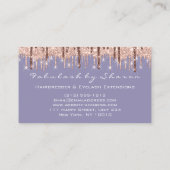 Hair Stylist Hairdresser Scissors Roos Smoky Viole Visitekaartje (Achterkant)