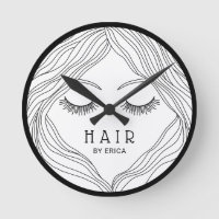 Hair Stylist Hand Drawn Beauty Girl Hair Salon