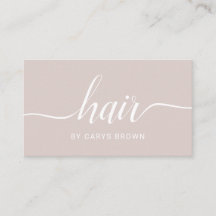 Hair Stylist Handwrite minimalist Champagne