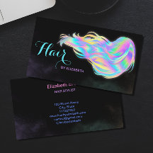Hair Stylist Holographic Glitter Glow Beauty Salon