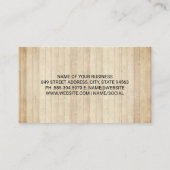Hair Stylist | Houten planken Visitekaartje (Achterkant)