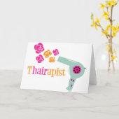 Hair Stylist Kaart (Gele Bloem)