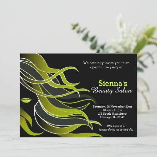 Hair Stylist Kaart (Staand voorkant)