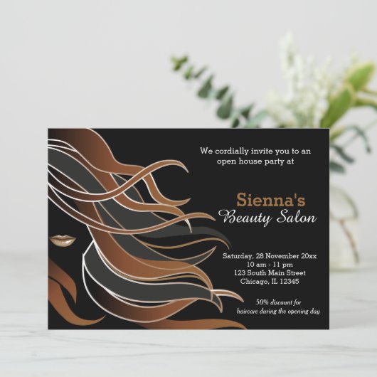 Hair Stylist Kaart (Staand voorkant)