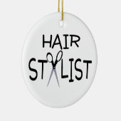 Hair Stylist Keramisch Ornament (Rechts)