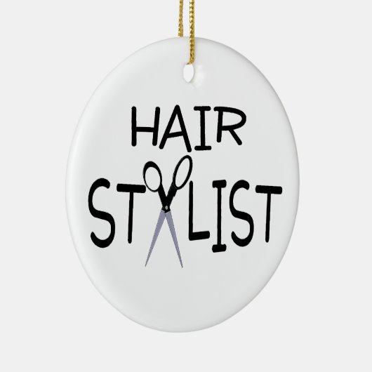 Hair Stylist Keramisch Ornament (Rechts)