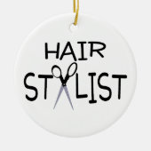 Hair Stylist Keramisch Ornament (Voorkant)