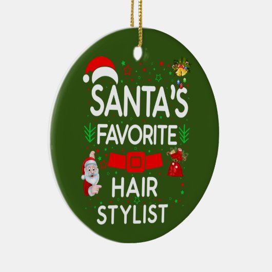 Hair Stylist Keramisch Ornament (Rechts)