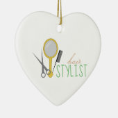 Hair Stylist Keramisch Ornament (Rechts)