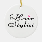 Hair Stylist Keramisch Ornament (Voorkant)