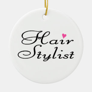 Hair Stylist Keramisch Ornament