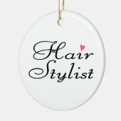Hair Stylist Keramisch Ornament (Links)