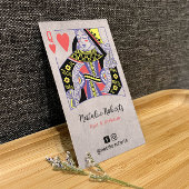 Hair Stylist  koningin van harten Beauty Salon Visitekaartje