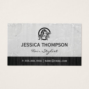 Hair Stylist Logo   Moderne stijl Visitekaartje