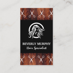 Hair Stylist Logo   Salon Scissors   Houtsim Visitekaartje