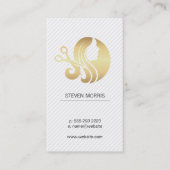 Hair Stylist Logo | Schoonheidscosmetica voor vrou Visitekaartje (Voorkant)