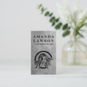 Hair Stylist Logo Visitekaartje (Staand voorkant)