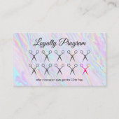 Hair Stylist | Loyalty-programma | Regenboogvloeis Klantenkaartje (Voorkant)