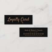 Hair Stylist Loyalty Punch Card Mini Visitekaartje (Voorkant / Achterkant)
