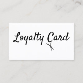 Hair Stylist Loyalty Punch Card Visitekaartje