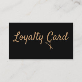 Hair Stylist Loyalty Punch Card Visitekaartje