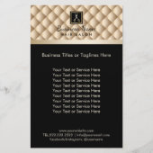 Hair Stylist Luxury Black & Gold Hair Salon Flyer (Voorkant)