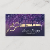 Hair Stylist Magic Paars Drift Beauty Salon Visitekaartje (Voorkant)