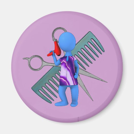 Hair Stylist Magneet (Voorkant)