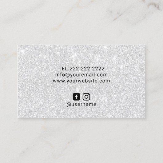 Hair Stylist Makeup Artiest Roos Gold Drivers Glit Visitekaartje (Achterkant)