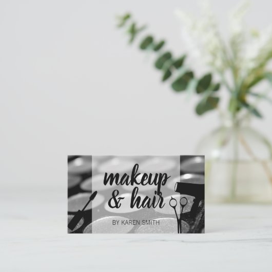 Hair Stylist | Makeup Artist Afsprakenkaartje (Staand voorkant)