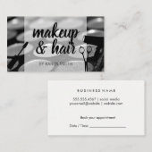 Hair Stylist | Makeup Artist Afsprakenkaartje (Voorkant / Achterkant)