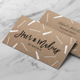 Hair Stylist & Makeup Artist Beauty Salon Kraft Visitekaartje
