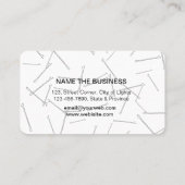 Hair Stylist Makeup Artist Bobby Pins Salon Gold Visitekaartje (Achterkant)