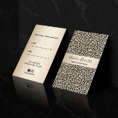 Hair Stylist Makeup Artist Leopard Appointment Afsprakenkaartje