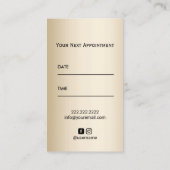 Hair Stylist Makeup Artist Leopard Appointment Afsprakenkaartje (Achterkant)