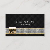 Hair Stylist Makeup Artist Luxury Silver Belt Visitekaartje (Voorkant)