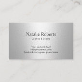 Hair Stylist Makeup Artist Silver maakt verlies Klantenkaartje (Achterkant)