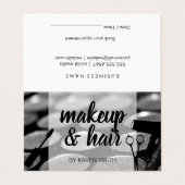 Hair Stylist | Makeup Artist Visitekaartje (Buitenkant ongevouwen)
