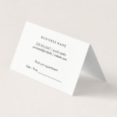 Hair Stylist | Makeup Artist Visitekaartje (Achterkant)