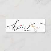 Hair Stylist Minimalist Typography Beauty Salon Mini Visitekaartje (Voorkant)