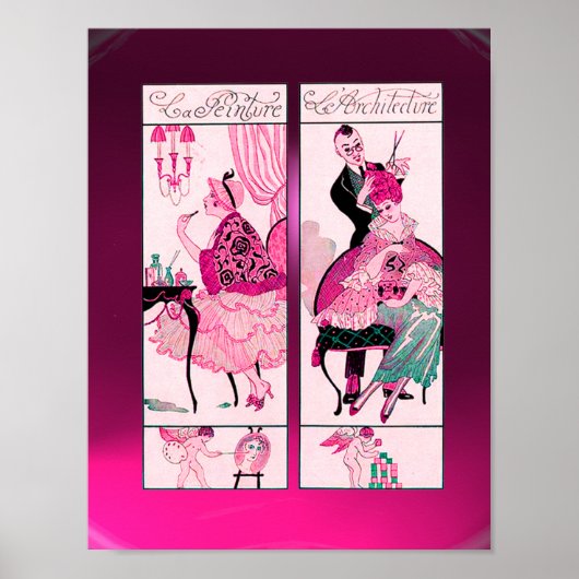 HAIR STYLIST, MODE BEAUTY SALON MAKE ARTIST POSTER (Voorkant)