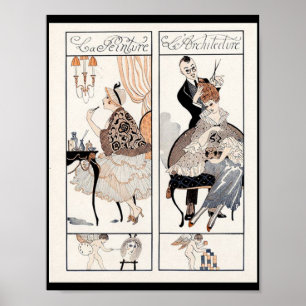 HAIR STYLIST, MODE BEAUTY SALON MAKE ARTIST POSTER