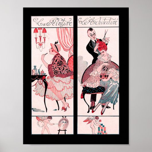 HAIR STYLIST, MODE BEAUTY SALON MAKE ARTIST POSTER (Voorkant)